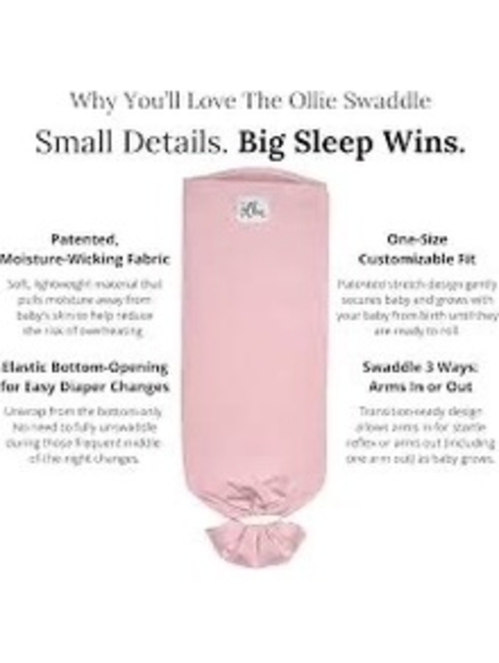 The Ollie Swaddle Pink (Rosa) - Excellent Used Condition EUC